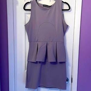 Boohoo Peplum Dress